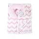 Βρεφική κουβέρτα 90/75 cm με μαξιλάρι Sammy pink