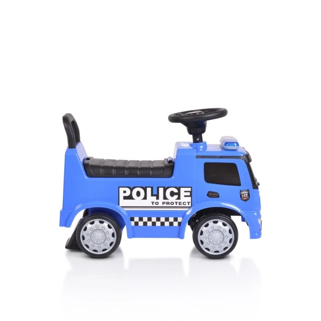 Mercedes-Benz Antos Police σπρώχνει το αυτοκίνητο μπλε