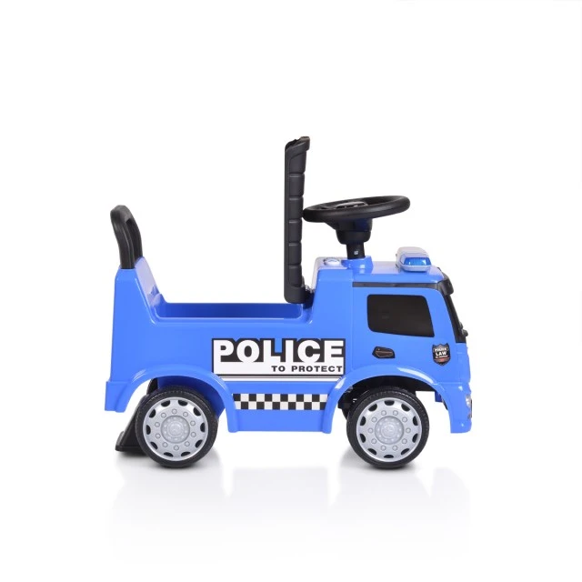 Mercedes-Benz Antos Police σπρώχνει το αυτοκίνητο μπλε