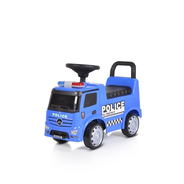 Mercedes-Benz Antos Police σπρώχνει το αυτοκίνητο μπλε