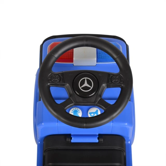 Mercedes-Benz Antos Police σπρώχνει το αυτοκίνητο μπλε