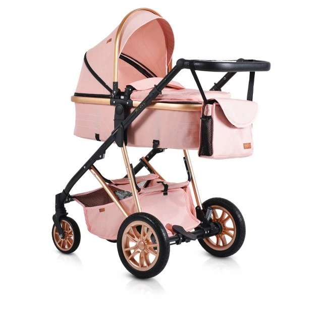 Συνδυασμένο καρότσι 2 σε 1 Midas pink
