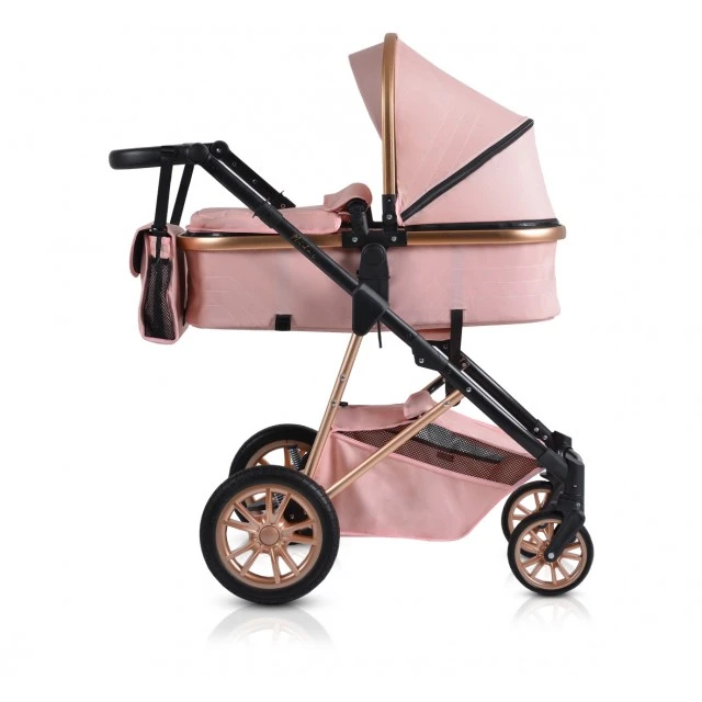 Συνδυασμένο καρότσι 2 σε 1 Midas pink