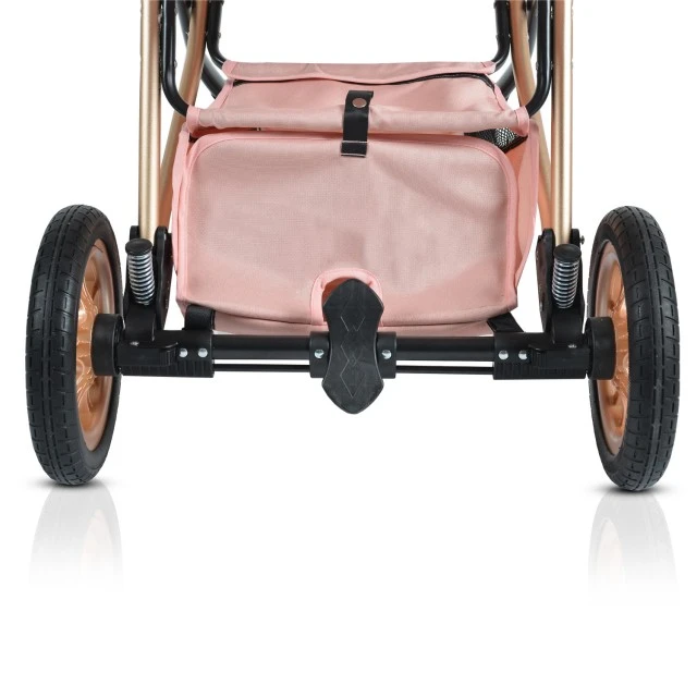 Συνδυασμένο καρότσι 2 σε 1 Midas pink