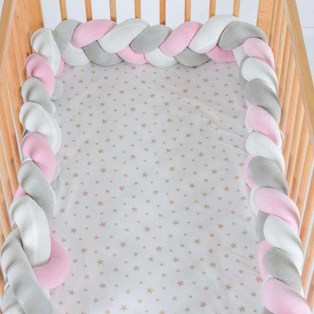 Πολυτελής στρογγυλή πλεξούδα Braidy220/13cm. ροζ