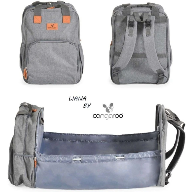 Τσάντα - κρεβάτι 2 σε 1 Liana γκρι