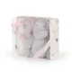 Βρεφική κουβέρτα 90/75 cm με παιχνίδι Elephant pink