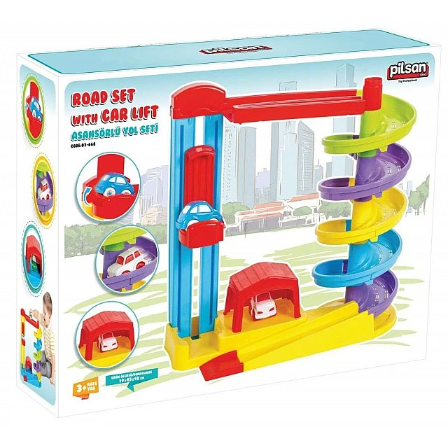 Roller coaster με αυτοκίνητα και ανελκυστήρα 07668