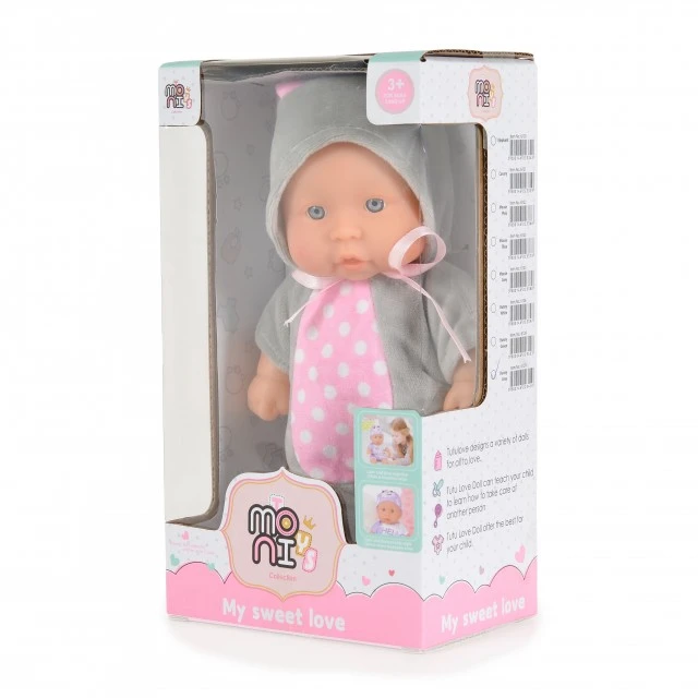 Κούκλα 20cm Bunny Grey 6129
