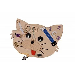 Ξύλινη σανίδα Montessori Cat