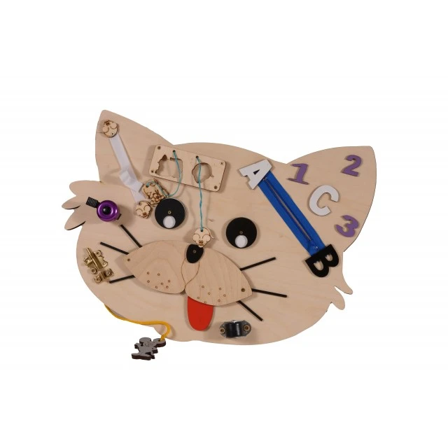 Ξύλινη σανίδα Montessori Cat