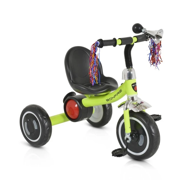 Παιδικό Tricycle Bonfire με λαμπερά λάστιχα πράσινα