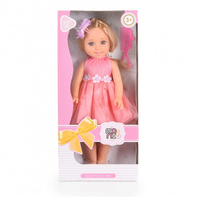 Κούκλα 38 εκ. Fairy Doll κοράλλι LS1502-7