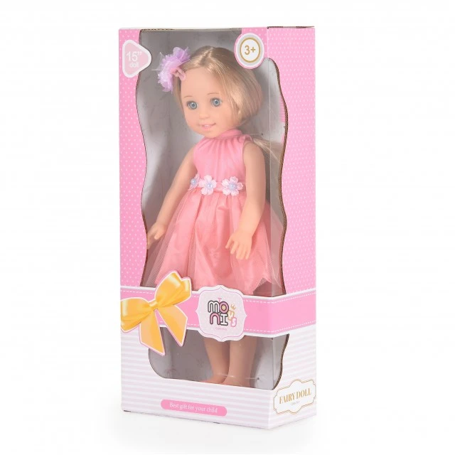 Κούκλα 38 εκ. Fairy Doll κοράλλι LS1502-7
