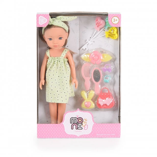 Κούκλα 33 cm Pretty Doll Σετ με αξεσουάρ LS1303-5