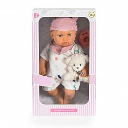 Κούκλα 30 cm Bear & Baby LS1255-10