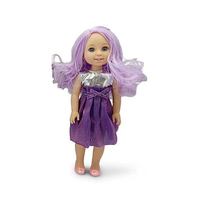 Κούκλα 38 εκ. Fairy Doll βιολετί LS1502