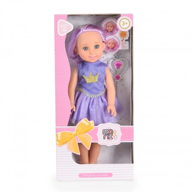 Κούκλα 38 εκ. Fairy Doll Sun μωβ LS1502-5