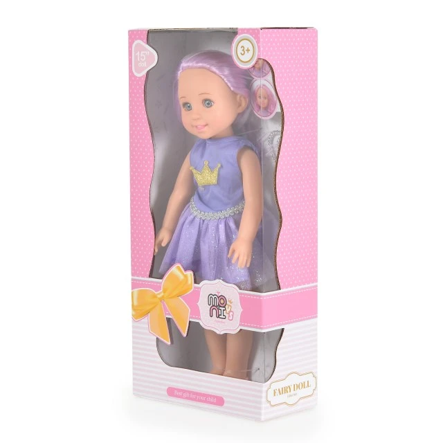 Κούκλα 38 εκ. Fairy Doll Sun μωβ LS1502-5