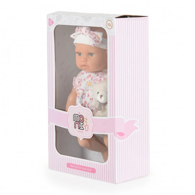 Κούκλα 30 cm Lovely Baby ροζ LS1255-6