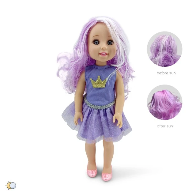 Κούκλα 38 εκ. Fairy Doll Sun μωβ LS1502-5