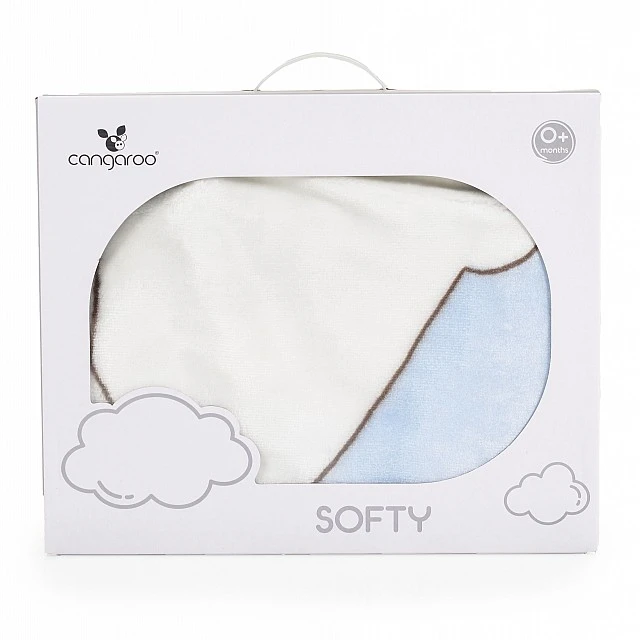 Κουβέρτα 80/110 Softy Sweet αγκαλιές μπλε