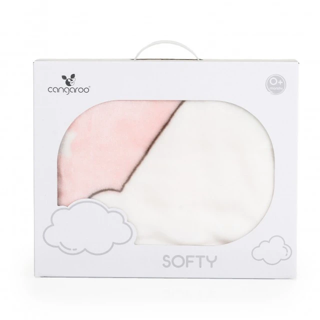 Κουβέρτα 80/110 Softy Sweet αγκαλιές ροζ