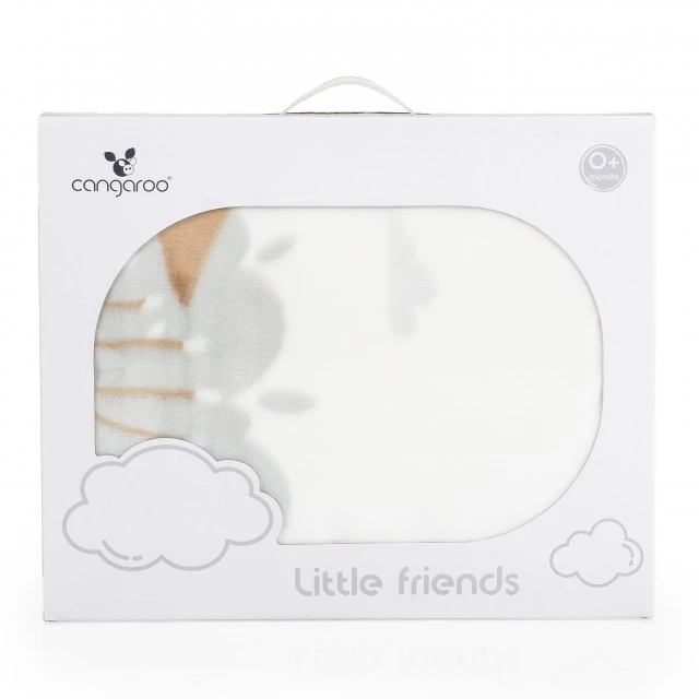 Κουβέρτα Sherpa 80/110 cm Little friends γκρι