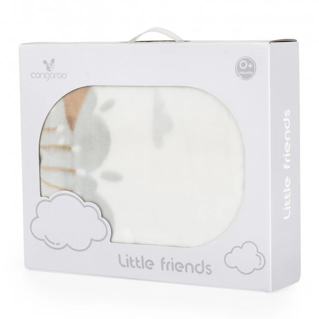 Κουβέρτα Sherpa 80/110 cm Little friends γκρι