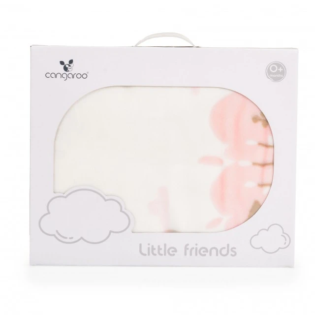 Κουβέρτα Sherpa 80/110 cm Little friends ροζ
