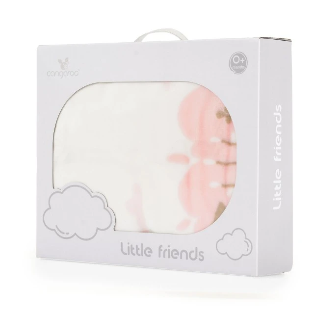 Κουβέρτα Sherpa 80/110 cm Little friends ροζ