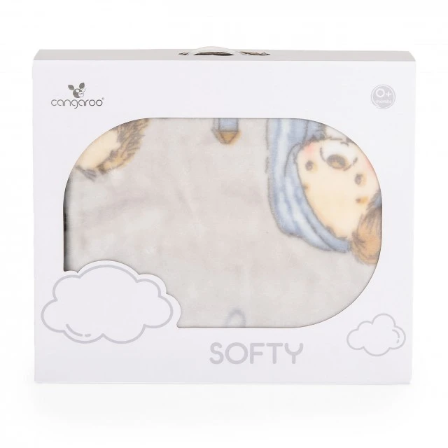 Κουβέρτα 110/140 Softy Lovely day γκρι