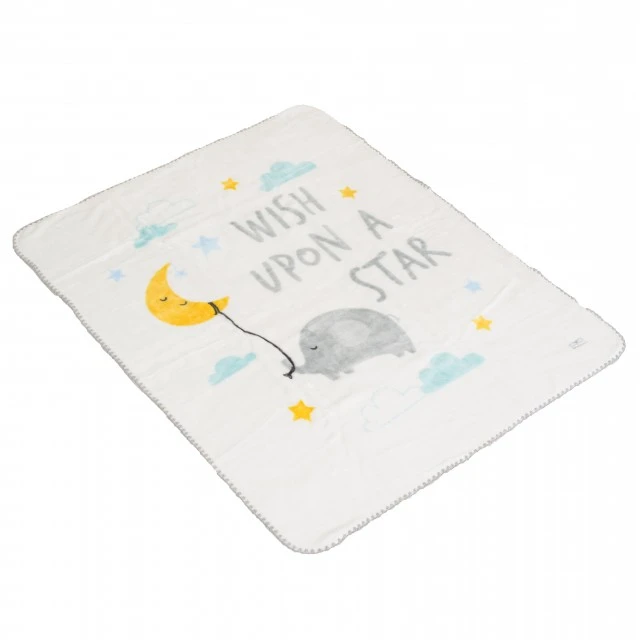Κουβέρτα 110/140 Softy Wish a upon a star white