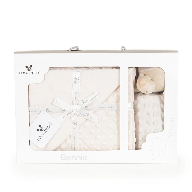 Κουβέρτα 75/100 cm με παιχνίδι Bennie beige