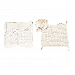 Κουβέρτα 75/100 cm με παιχνίδι Bennie beige