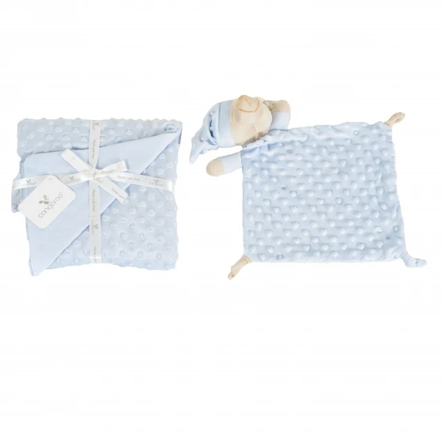 Κουβέρτα 75/100 cm με παιχνίδι Bennie blue