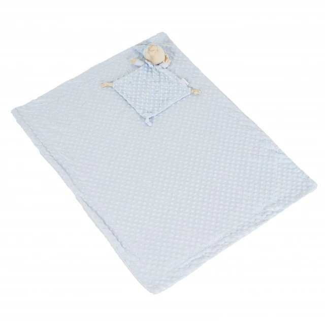Κουβέρτα 75/100 cm με παιχνίδι Bennie blue