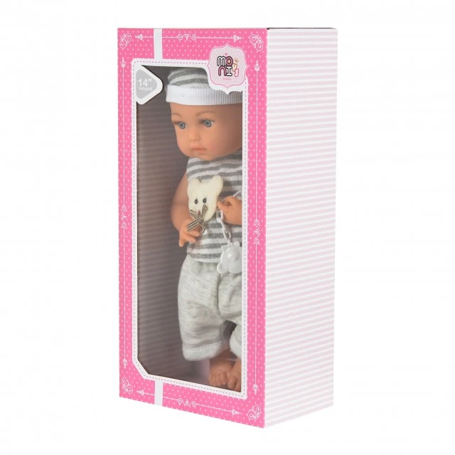 Κούκλα 36cm με πιπίλα και μπουκάλι 6210