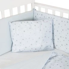 Σετ κρεβατοκάμαρας 6 τεμαχίων 120/60 NOOK Blue αστέρια
