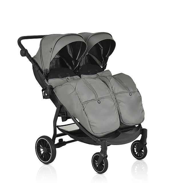 Καρότσι για δίδυμα TwinGo Mineral green