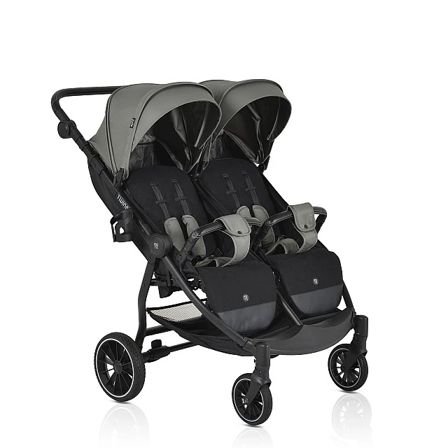 Καρότσι για δίδυμα TwinGo Mineral green