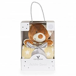Κουβέρτα 90/75 εκ. με μπεζ παιχνίδι Addie Bear