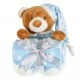 Κουβέρτα 90/75 εκ. με μπλε παιχνίδι Addie Bear