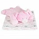 Κουβέρτα 90/75 cm με μαξιλάρι Sleepy Bear ροζ