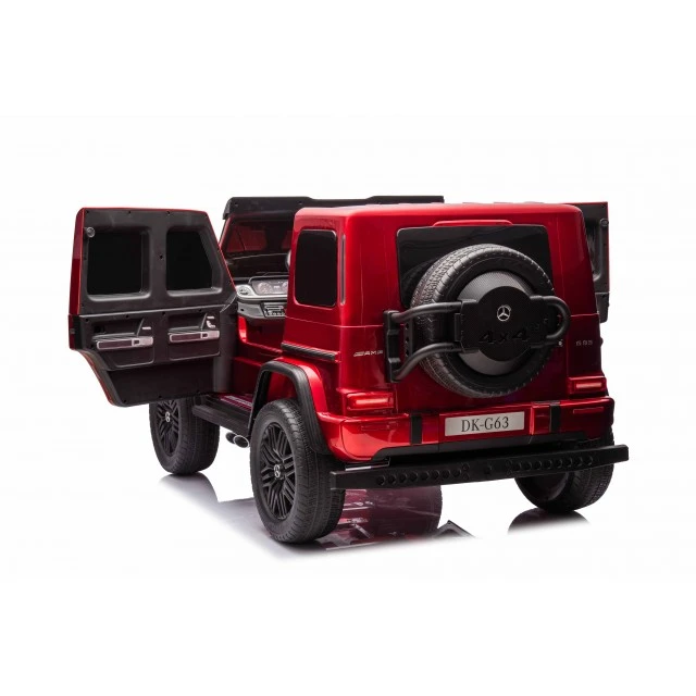 SUV Mercedes G63 4x4 με μπαταρίες μεταλλικό κόκκινο