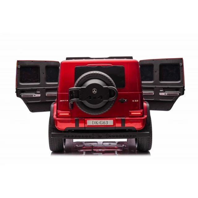 SUV Mercedes G63 4x4 με μπαταρίες μεταλλικό κόκκινο
