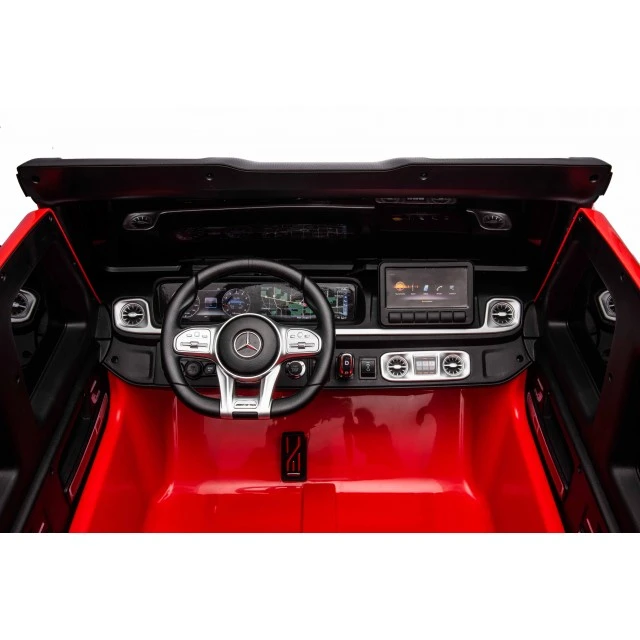 SUV Mercedes G63 4x4 με μπαταρίες μεταλλικό κόκκινο