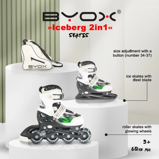 Πατίνια Iceberg 2σε1 και πατίνια M-(34-37)