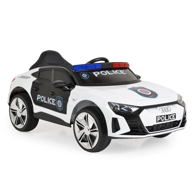 Αυτοκίνητο με μπαταρία Audi RS e-tron 717 λευκό αστυνομικό