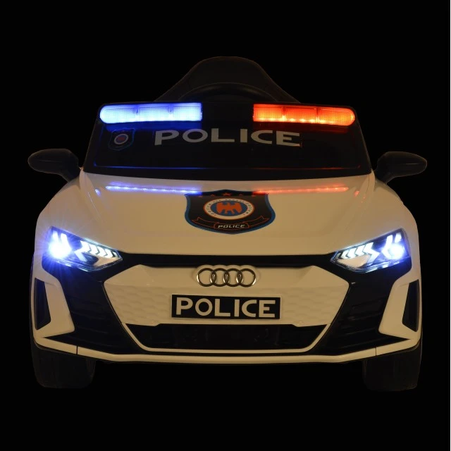 Αυτοκίνητο με μπαταρία Audi RS e-tron 717 λευκό αστυνομικό
